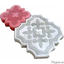 Плитка фэм «Декор» (цветной с серым, 214*214*30 см.)